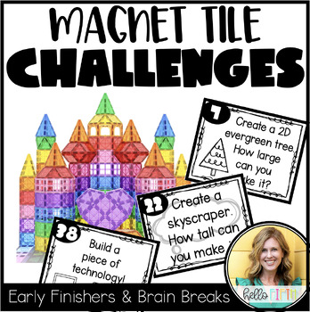 Preview of Magnet Tile Challenge Task Cards