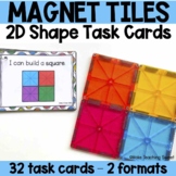 Magnet Tile Task Cards - Composing 2D Shapes