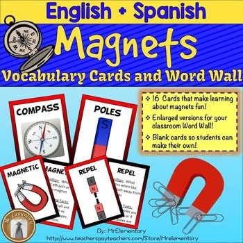 Preview of Magnet Vocabulary Cards and Word Wall Bundle
