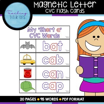 Preview of Magnetic Letter CVC Flash Cards