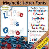 Magnetic Letter Fonts