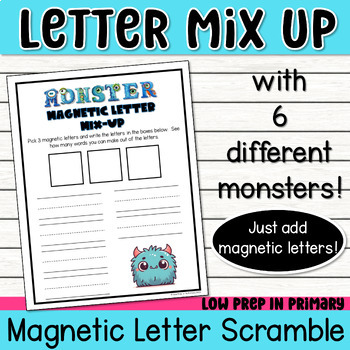 Magnetic Letter Monster Mix Up | Unscramble Words | Station-Center ...