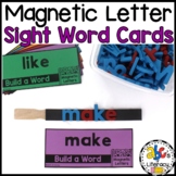 Magnetic Letter Sight Word Cards - Practice High Frequency