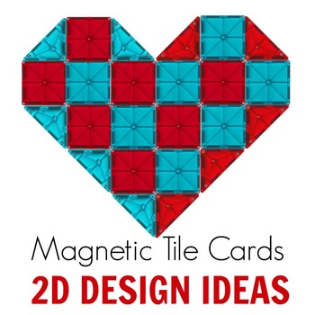 Preview of Magnetic Tiles Idea Cards: 2D Creative Designs
