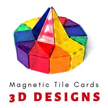 Preview of Magnetic Tiles Idea Cards: 3D Creative Designs