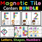 Magnetic Tiles Letters, Numbers, Shapes, Patterns Bundle