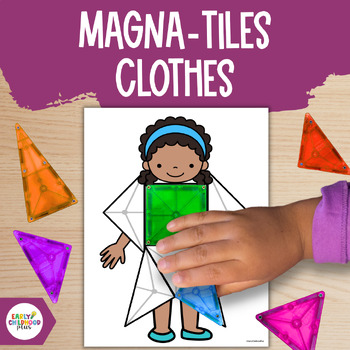 Preview of Magnetic Tiles Shape Templates | Clothes Study | Creative Curriculum
