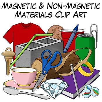 Preview of Magnetic and Non-Magnetic Materials Clip Art
