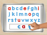 Magnetic letter board template