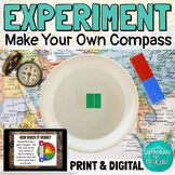 Magnets Science Lab Experiment Make Your Own Compass PRINT