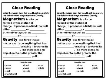 Magnetism Gravity By Simplicityrocks Teachers Pay Teachers