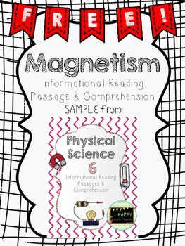 Preview of Magnetism Informational Reading Passage and Comprehension Sample