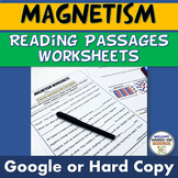 Magnetism Magnets Reading Passages Worksheets Digital NGSS