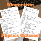 Magnetism Physics Quiz Bundle, Retakes, & Key Included!