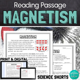 Magnetism Reading Comprehension Passage PRINT and DIGITAL