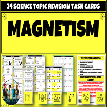 Preview of Magnetism Science Physics Task Cards