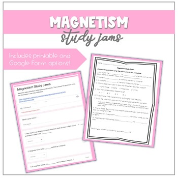 Magnetism Study Jams (Printable & Digital Versions) by Creations by Chelsea