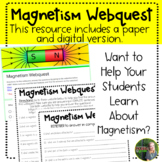 Magnetism Webquest with printable and Google Form Version