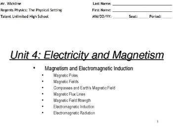 Preview of Magnetism and Electromagnetic Induction