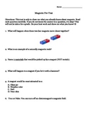 Magnetism and Electromagnetism Quiz- Pre-Test/Post-Test