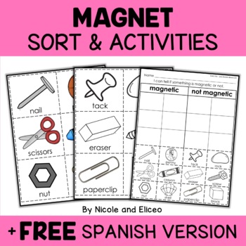 Preview of Magnets Sort Activities + FREE Spanish Version