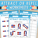 Magnets: Attract or Repel Worksheets | Magnets Activities 