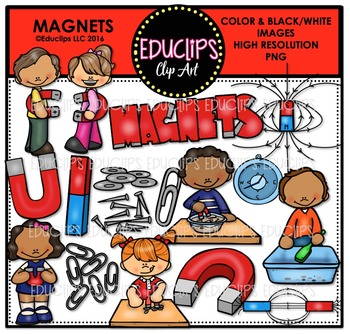 Preview of Magnets Clip Art Bundle  {Educlips Clipart}