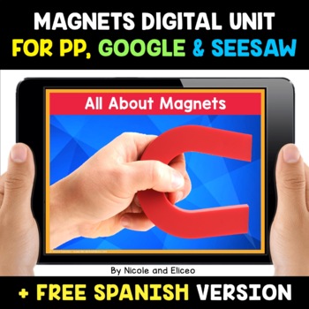 Preview of Magnets Digital Activities for Google and Seesaw + FREE Spanish