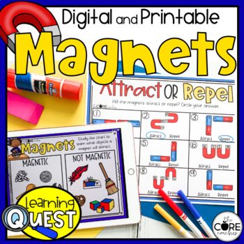 Magnets Lesson Plans - Digital or Print Magnet Science Activities
