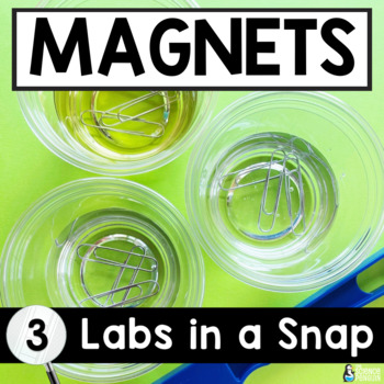 Preview of Magnets Labs in a Snap | Magnetism, Magnetic & Nonmagnetic Activities 3rd Grade