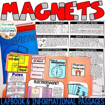 Preview of Magnets Lapbook & Passages | Magnet Activity