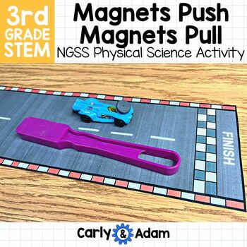 Magnets Push Magnets Pull 3rd Grade STEM Activity Magnetism NGSS Aligned