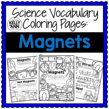 magnets worksheets science vocabulary coloring pages by created by kelly ann