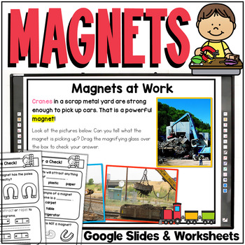 Preview of Magnets Unit - Google Slides, Activities, & Worksheets