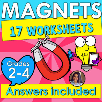 Preview of Magnets {Worksheets} {Editable!} {Grades 2-4} - Ms Marwa Tarek