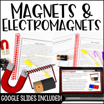 Preview of Magnets and Electromagnets - Digital Science Activities Included