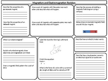 Preview of Magnets and Electromagnets Worksheet