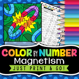 Magnets and Magnetism Color by Number - Science Color By Number