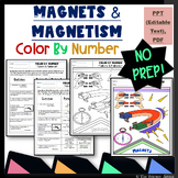 Magnets and Magnetism Color by Number – Science Coloring A