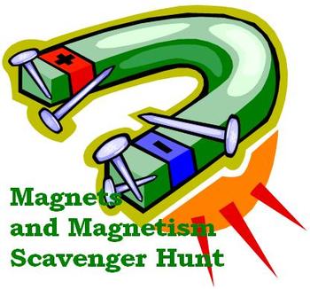 Preview of Magnets and Magnetism Scavenger Hunt