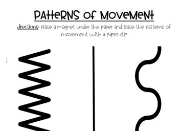 Preview of Magnets and Patterns of Movement Activity Sheet