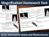 Magnification Calculations Homework (GCSE)