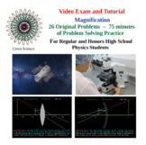 Magnification - High School Physics - Problem Solving Video Exam and Tutorial
