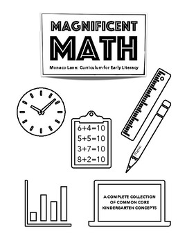 Preview of Magnificent Math Workbook: A Complete Collection of Common Core Kinder Concepts