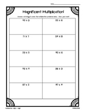 Magnificent Multiplication!--Leveled Practice Worksheets f