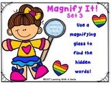 Magnify It! Set 3 – Use a Magnifying Glass to Find Hidden Words