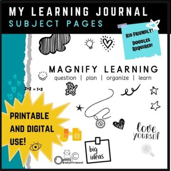 Preview of Magnify Learning Math Journal