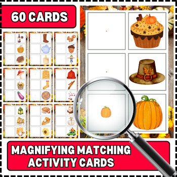 Preview of Magnifying Activity Thanksgiving Worksheet Thanksgiving Craft Thanksgiving Fall