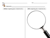 Magnifying Glass Observation Sheet