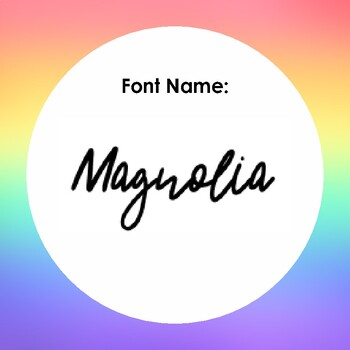 Preview of Magnolia Font